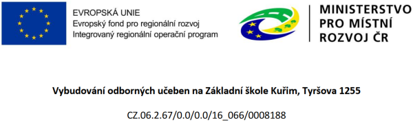 Obrázek evropské unie s názvem projektu